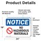 Signmission No Hazardous Materials Sign, Vinyl Decal, 24in W x 18in L, 2PK OS-2PACK-NS-D-1824-L-14649 - alternate 3